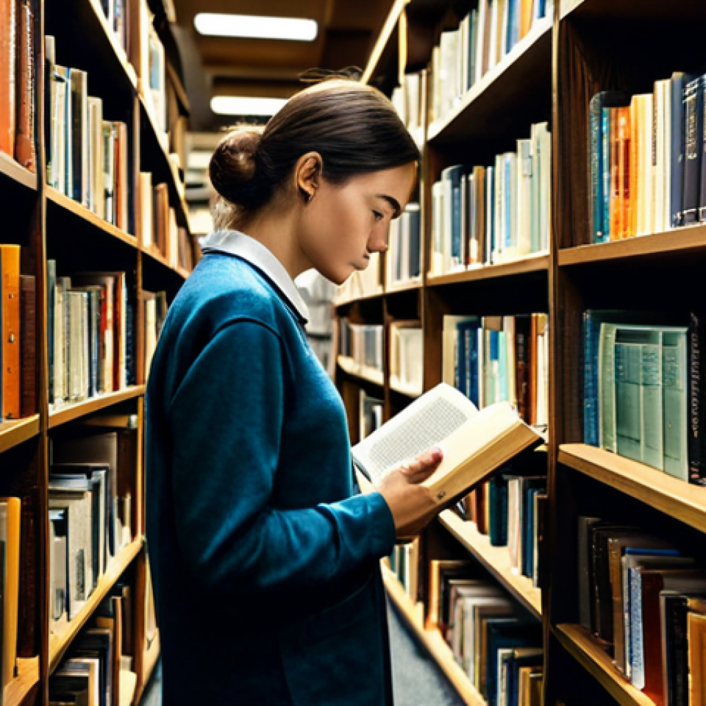 **

"A person studying books on storytelling techniques in a library, surrounded by stacks of books. They are wearing modest clothing and appear focused on their studies. The scene is lit with warm, natural light.  Safe for work, appropriate content, fully clothed, professional, perfect anatomy, correct proportions, well-formed hands, natural body proportions, high quality illustration."

**