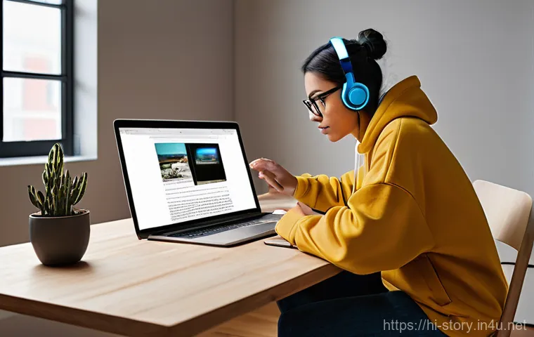 스토리텔러의 일과 생활 균형 - **Prompt 2: Observing for Inspiration**
    "A diverse male storyteller in his early 40s, dressed in...