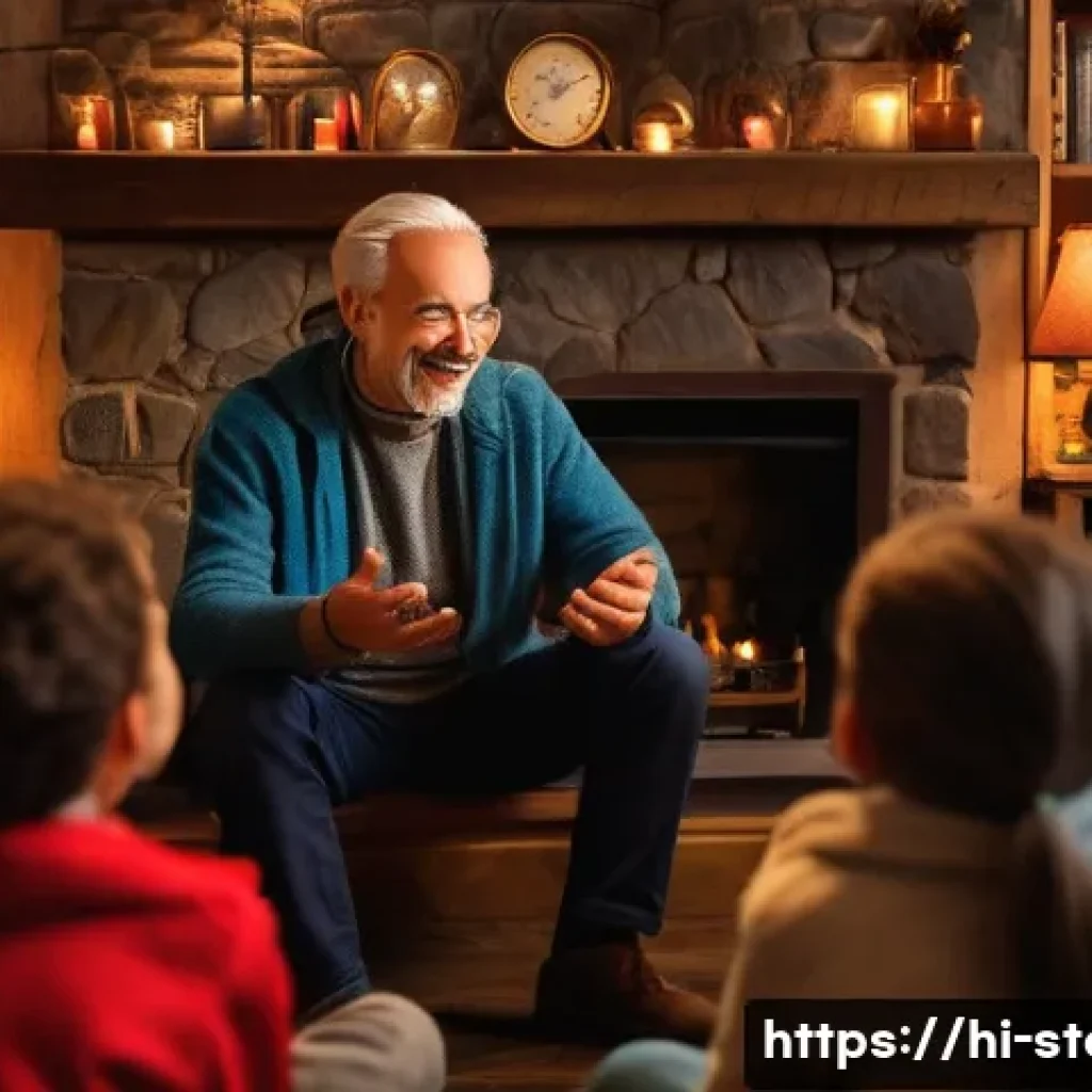 스토리텔러의 기본 스토리 구성법 - **A Charismatic Storyteller Engaging an Audience**
    "A vibrant, diverse group of people, spanning...