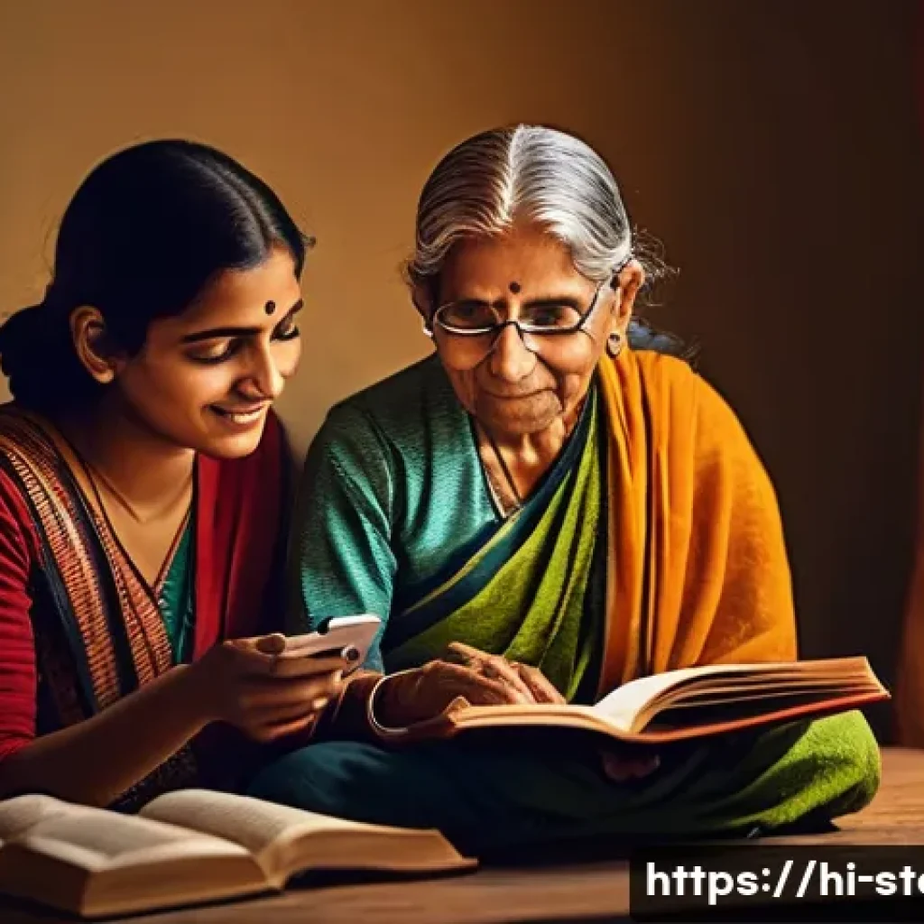 스토리텔러가 겪는 성공과 실패의 사례 - **Prompt 1: The Evolving Tapestry of Storytelling**
    "A visually rich and warm depiction of story...