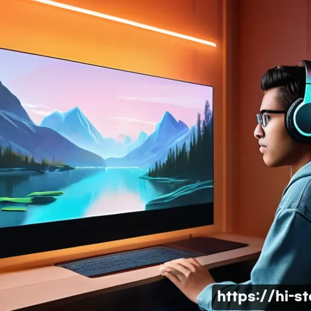 스토리텔러 관련 산업 보고서 요약 - **Prompt 1: Immersive Digital Storyteller**

    A vibrant digital painting of a young adult, gender...