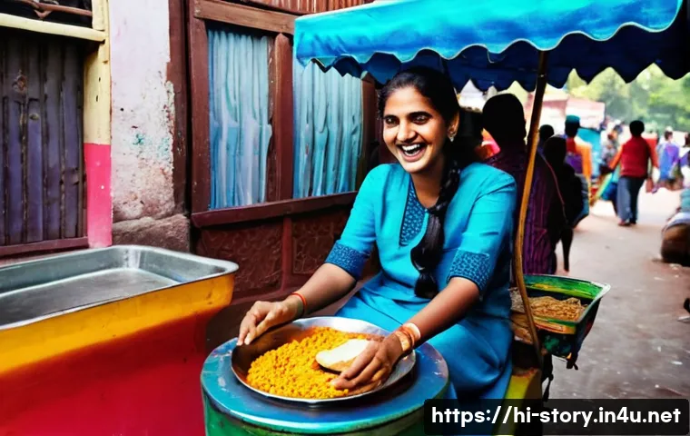 스토리텔러 관련 직업의 도전 과제 - **Prompt:** "A young woman in her early 20s, dressed in a colorful, modest salwar kameez, sits at a ...