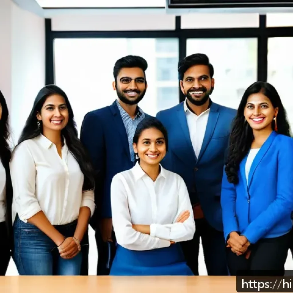 스토리텔러와 멘토링 프로그램 - A diverse group of young Indian professionals engaged in a vibrant team meeting in a modern office s...